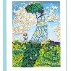 Quilled Artist Series - Woman with a Parasol, Monet
