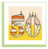 Quilled Birthday Milestone Greeting Card - 50