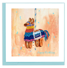 Quilled Birthday Pinata Greeting Card
