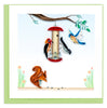 Quilled Bird Feeder Greeting Card