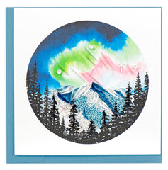 Quilled Northern Lights Greeting Card