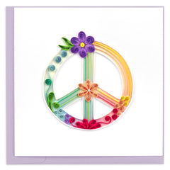 Quilled Peace Sign Greeting Card