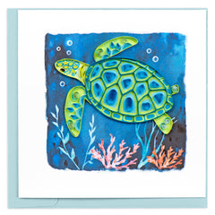 Quilled Decorative Sea Turtle Greeting Card