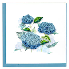 Quilled Wild Hydrangeas Greeting Card