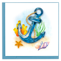 Quilled Anchor Greeting Card