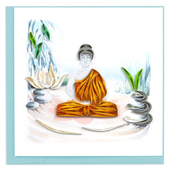 Quilled Buddha Greeting Card