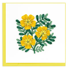 Quilled Al Samer Flower Greeting Card