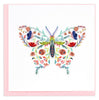 Quilled Floral Butterfly Greeting Card