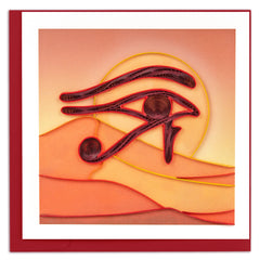 Quilled Eye of Ra Greeting Card