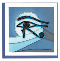 Quilled Eye of Horus Greeting Card
