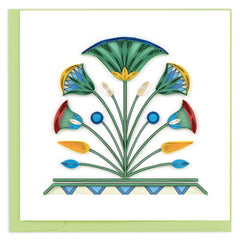 Quilled Egyptian Lotus Greeting Card