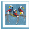 Quilled Tinga Tinga Birds Greeting Card