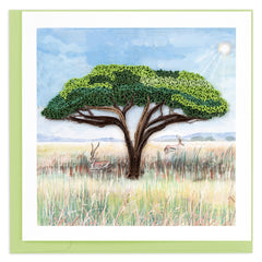 Quilled Acacia Tree Greeting Card