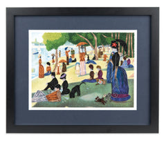 Framed Art-Size Artist Series - A Sunday Afternoon on the Island of La Grande Jatte, Seurat