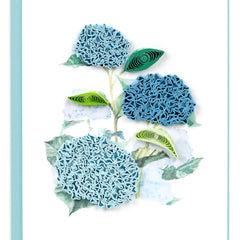 Quilled Wild Hydrangea Gift Enclosure Mini Card