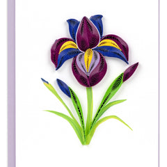 Quilled Iris Gift Enclosure Mini Card