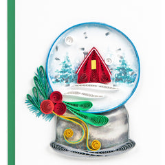 Quilled Snow Globe Gift Enclosure Mini Card