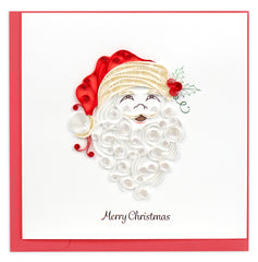 Quilled Santa Beard Christmas Card