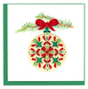 Quilled Traditional Ornament Christmas Card