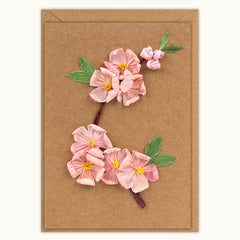 Cherry Blossom Birthday Handmade Card