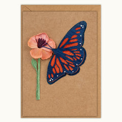 Monarch Butterfly Sympathy Handmade Card
