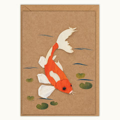 Koi Fish Handmade Greeting Card