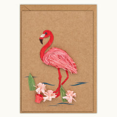 Flamingo Birthday Handmade Card