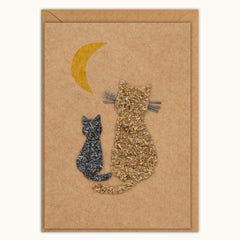 Cat & Kitten Handmade Greeting Card