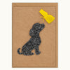 Dog with Butterfly Handmade Card