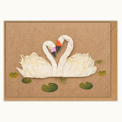 Swans Handmade Card