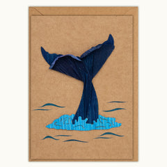 Whale Tail Handmade Greeting Card