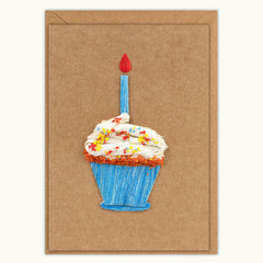 Cupcake Birthday Handmade Card