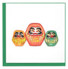 Quilled Daruma Greeting Card