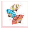 Quilled Decorative Fans Greeting Card