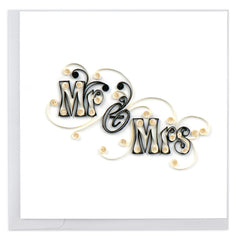 Quilled Mr. & Mrs. Wedding Card