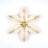 White Poinsettia Ornament - Single