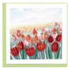 Quilled Tulip Field Greeting Card