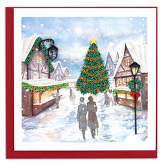 Quilled Holiday Market Greeting Card