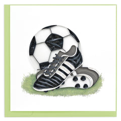 Quilled Football Greeting Card