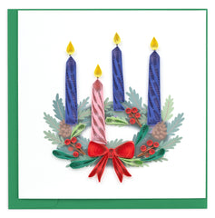 Quilled Advent Wreath Greeting Card
