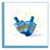 Quilled Hanukkah Dreidels Greeting Card