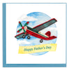 Quilled Father's Day Vintage Airplane Greeting Card