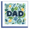Quilled Botanical DAD Greeting Card
