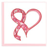 Quilled Breast Cancer Awareness Greeting Card