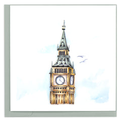 Quilled Big Ben Greeting Card