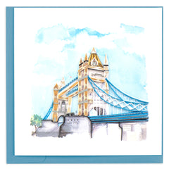 Quilled Tower Bridge Greeting Card