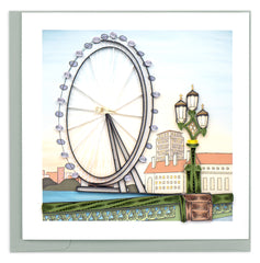 Quilled London Eye Greeting Card