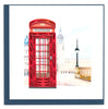 Quilled Telephone Booth Greeting Card