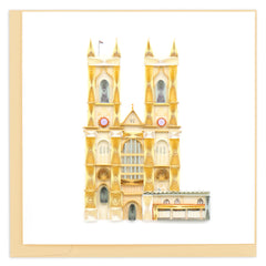 Quilled Westminster Abbey Greeting Card