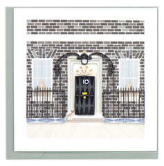 Quilled 10 Downing Street Greeting Card